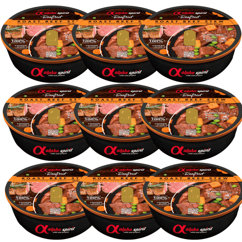 🐶 Alpha Spirit Real Food | Estofado de Roast Beef para Perros | 280 g