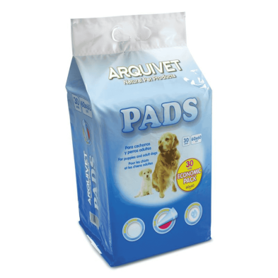 Pads Higiénicos para Perros 60x60 | Pack Económico 30 Uds | Alta Absorción y Precio Bajo