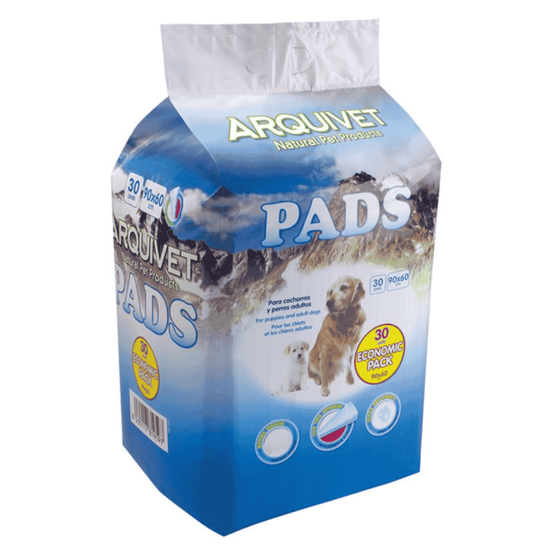 Pads Higiénicos para Perros 90x60 | Pack Económico 30 Uds | Extra Absorbentes y Baratos