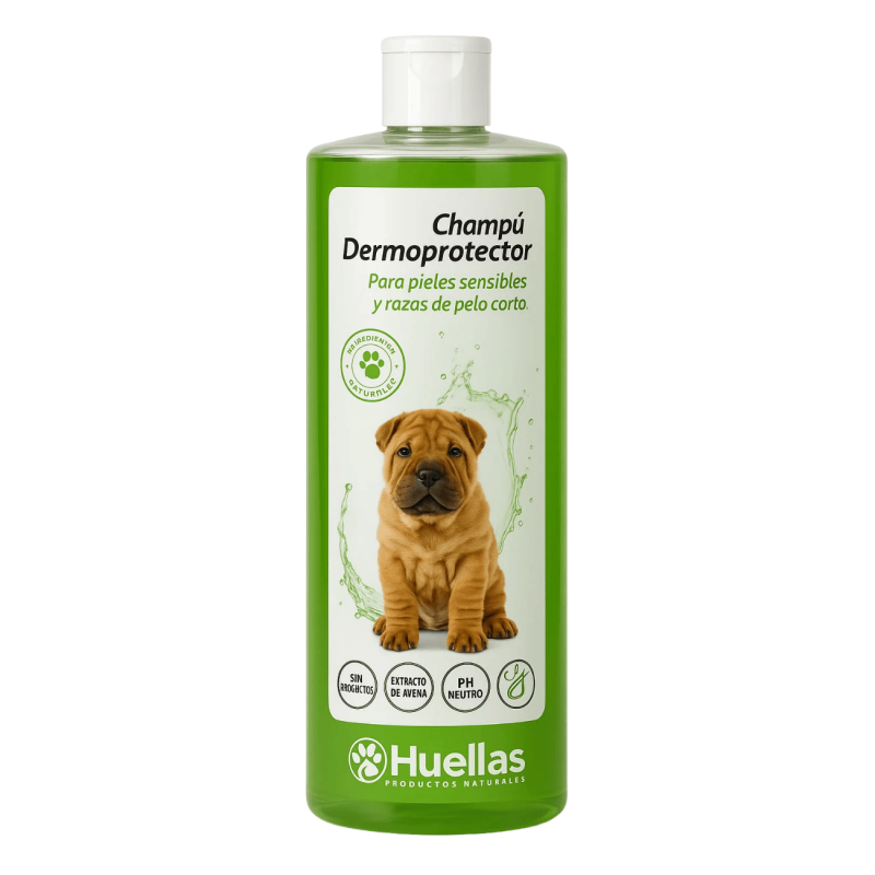 Champú Dermoprotector para Perros 4 Huellas – Piel sensible y atópica | 250 ml y 500 ml
