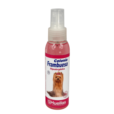 Colonia para Perros 4 Huellas Frambuesa 100 ml | Aroma dulce, sin alcohol y apta para piel sensible