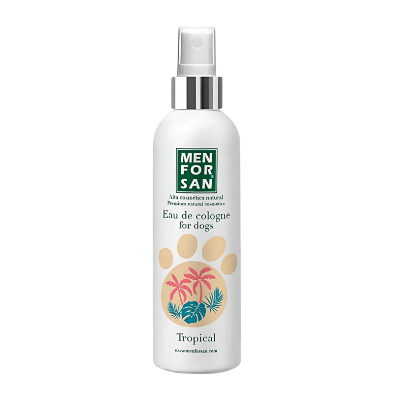 Menforsan Colonia Tropical para Perros – Fragancia Exótica sin Alcohol (125 ml)