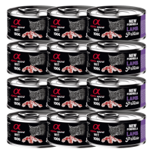 Alpha Spirit Lata Gato Cordero | Comida Húmeda Sin Cereales y Gluten | Alta en Proteína y Sabor Natural