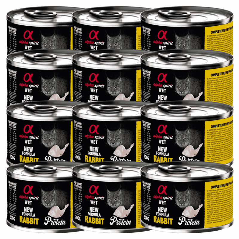 Alpha Spirit Lata Gato Cerdo | Comida Húmeda Natural Sin Cereales | Alta en Proteína y Fácil Digestión