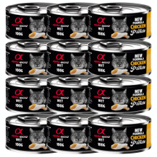 Alpha Spirit Lata Gato Pollo | Comida Húmeda Natural Sin Cereales | Alta en Proteína y Fácil Digestión