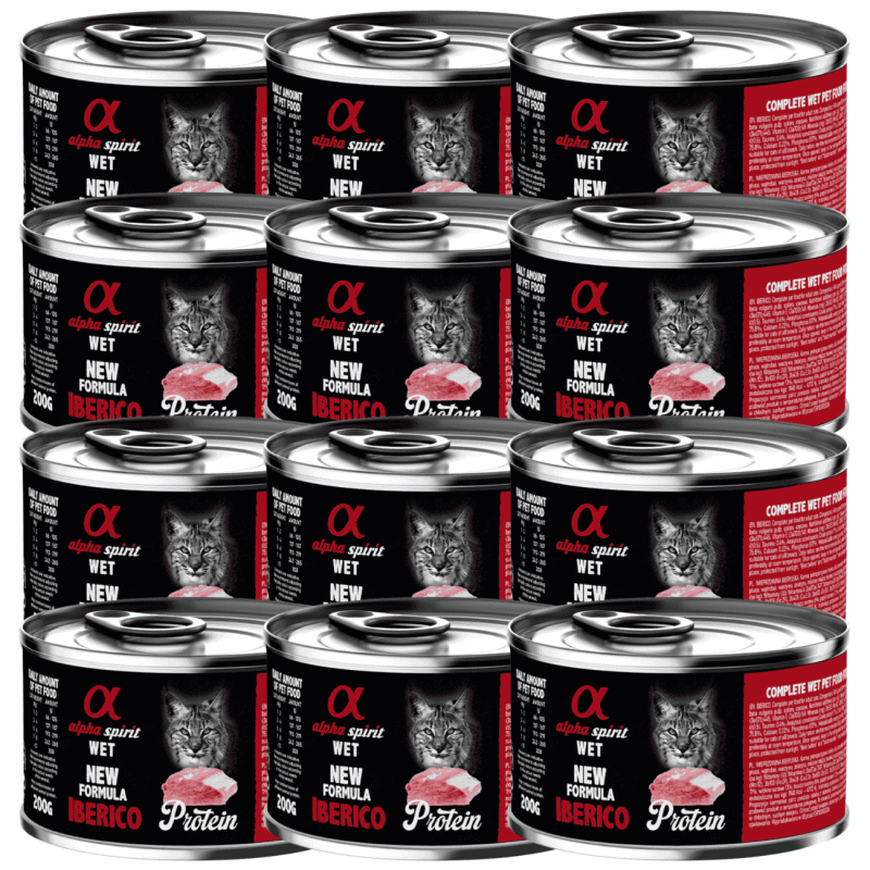 Alpha Spirit Lata Gato Cerdo | Alimento Húmedo Completo Sin Cereales y Alta en Proteína Animal
