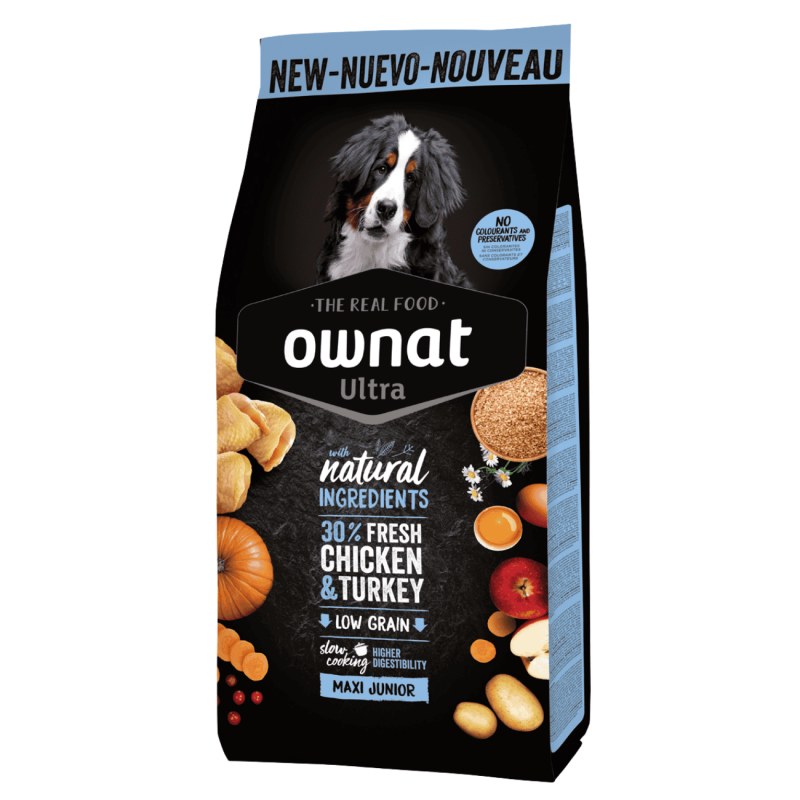 Ownat Ultra Maxi Junior – Pienso Completo para Cachorros de Perros Grandes 3kg y 12kg | supienso.com