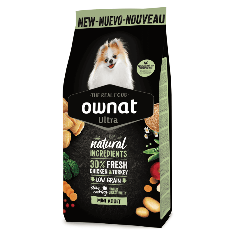 Pienso Ownat Ultra Mini Adult para Perros Pequeños | 0,4kg y 3kg