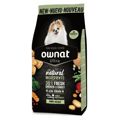 Pienso Ownat Ultra Mini Adult para Perros Pequeños | 0,4kg y 3kg