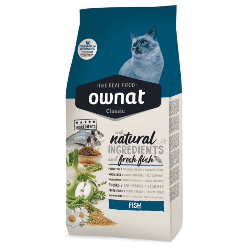 Ownat Classic Fish Gatos 1.5kg y 4kg | Pienso Premium con Pescado