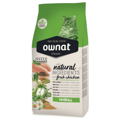 Ownat Classic Hairball Gatos 1.5kg y 4kg | Pienso Bolas de Pelo