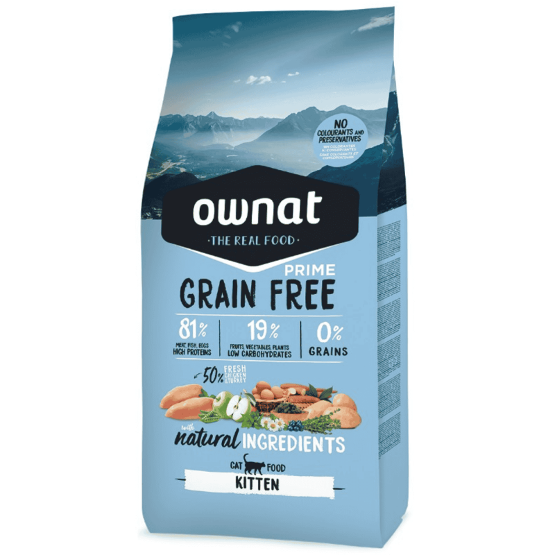 Ownat Grain Free Prime Kitten | Pienso Gatitos Sin Cereales Alta Gama