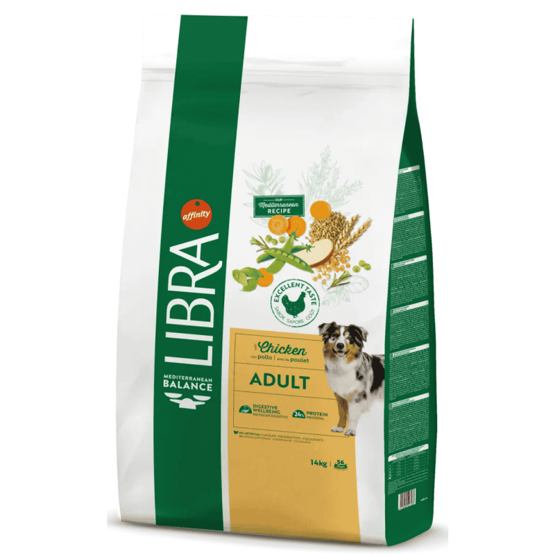 Pienso Libra Dog Adult Chicken 3kg y 14kg | Alimento de Pollo para Perros