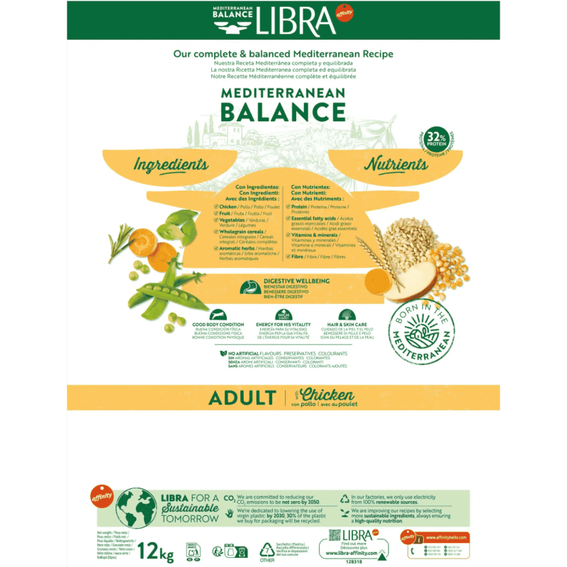 Pienso Libra Cat Adult Chicken 1,5kg y 15kg | Alimento de Pollo para Gatos