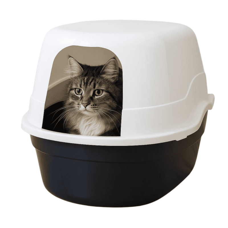 Caseta para Gato Azul y Blanco | Cuna Cueva Térmica Mascotas