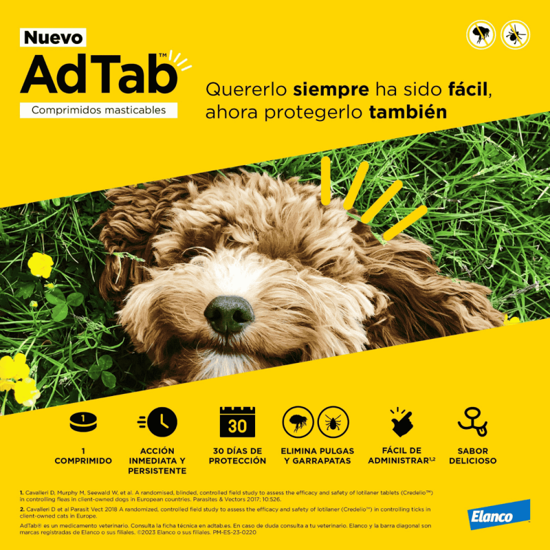 AdTab | Tableta Antiparasitaria para Perros por Peso