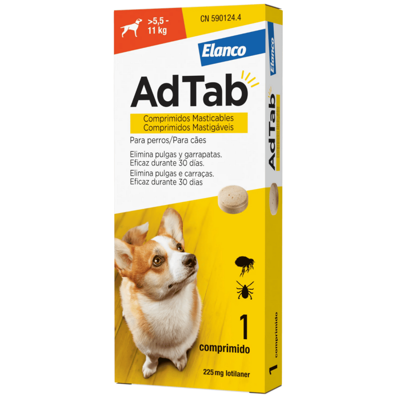 AdTab | Tableta Antiparasitaria para Perros por Peso