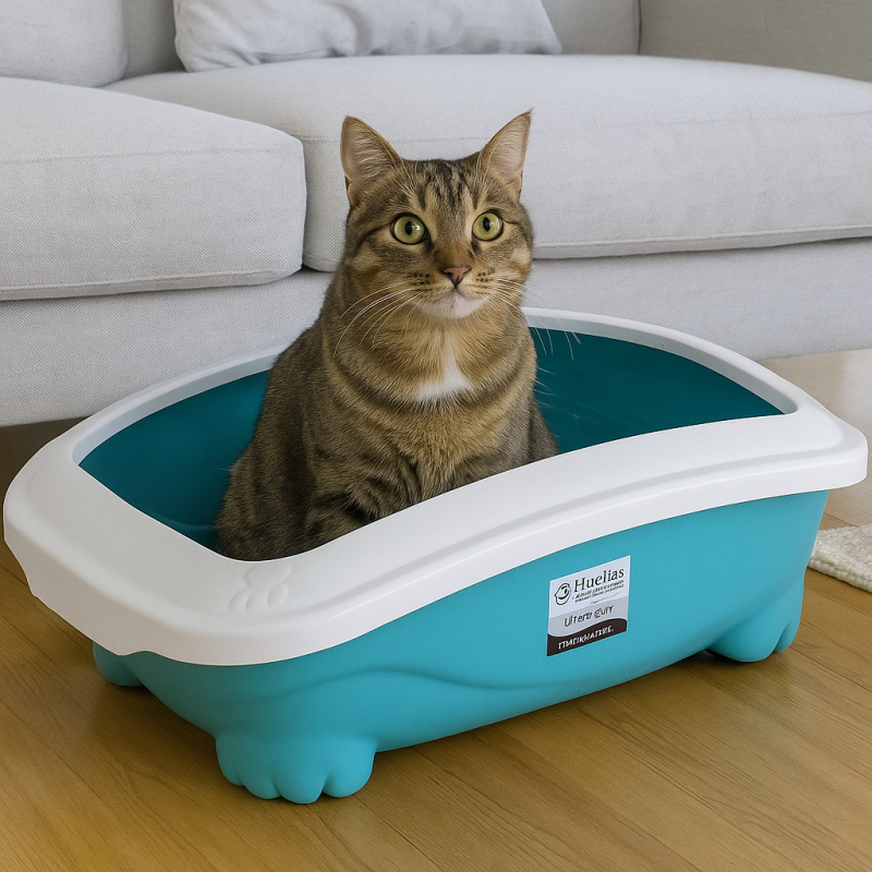 Bandeja Gato Turquesa XL 50x41 cm