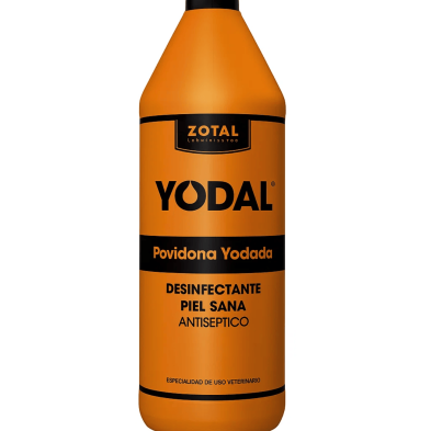 YODAL 10 povidona yodada 500ml/1L – Antiséptico para mascotas