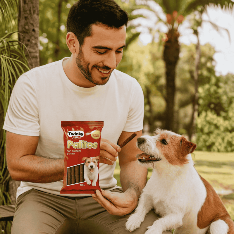 Palitos de Cordero y Arroz Twinky 160g | Snack Tierno para Perros