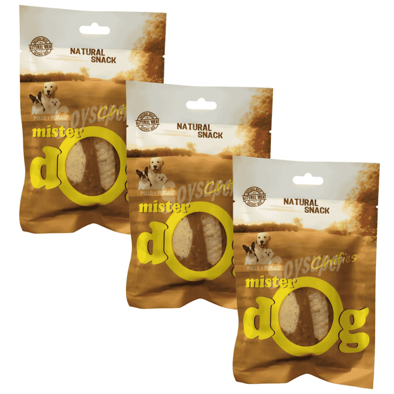 Tasty Natural Snack Tiras de Pollo y Pescado Sandimas | 50 g