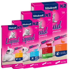 Pack Degustación Vitakraft Liquid Snack x 6 | Snack Líquido Gatos