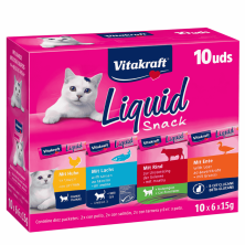 Pack Degustación Vitakraft Liquid Snack x 10 | Snack Líquido Gatos
