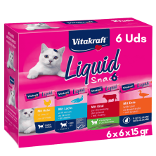 Pack Degustación Vitakraft Liquid Snack x 6 | Snack Líquido Gatos