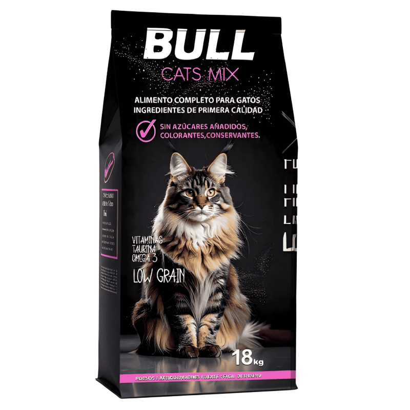 Pienso Bull Cat 18kg | Alimento Proteico para Gatos Adultos