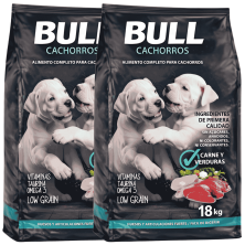 Promo 2x18kg Bull Cachorros | Pienso completo con pollo para cachorros