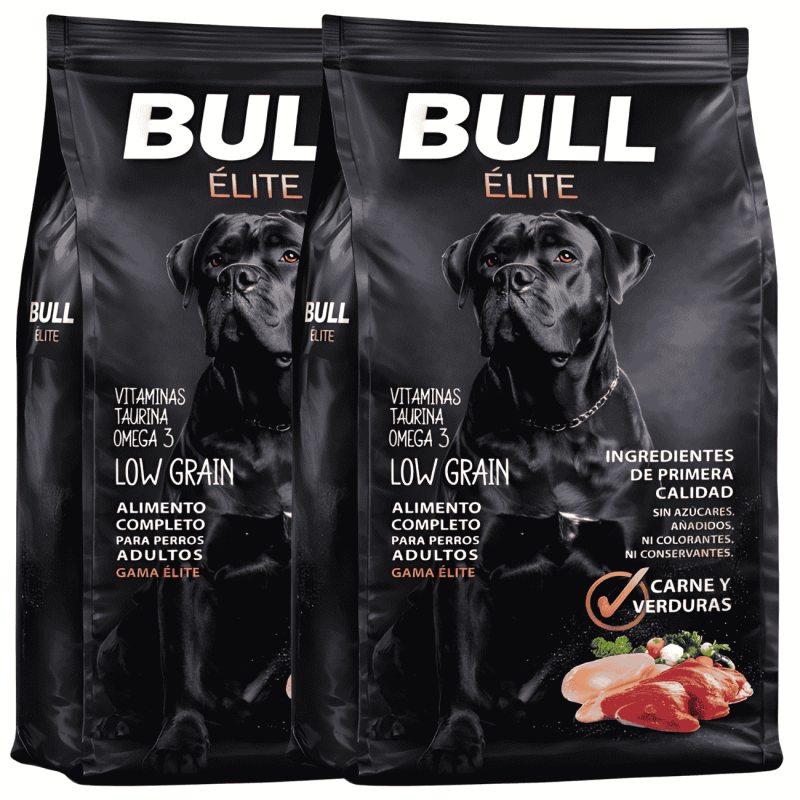 Promo 2x18kg Bull Elite | Pienso premium alto rendimiento para perros