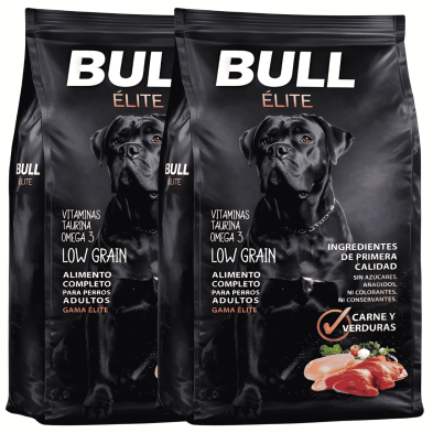 Promo 2x18kg Bull Elite | Pienso premium alto rendimiento para perros