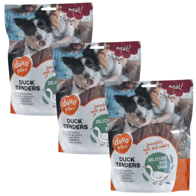 DuvoPlus Tiras de Pato Tierno | Snack Natural sin Cereales para Perros
