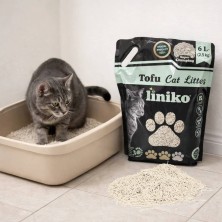 Arena de Tofu Uniko para Gatos 6L y 18L | Biodegradable y aglomerante