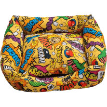 Cuna Antipelusa Comic Gold 55cm | Cama para perros y gatos acolchada