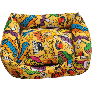 Cuna Antipelusa Comic Gold 55cm | Cama para perros y gatos acolchada