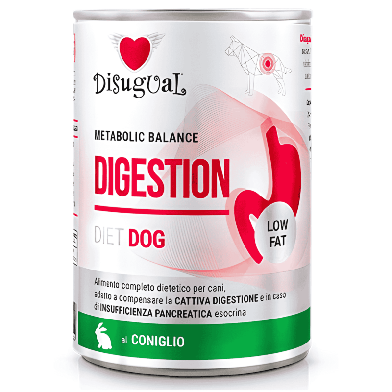 Disugual Diet Digestión Conejo 400g | Alimento húmedo monoproteico