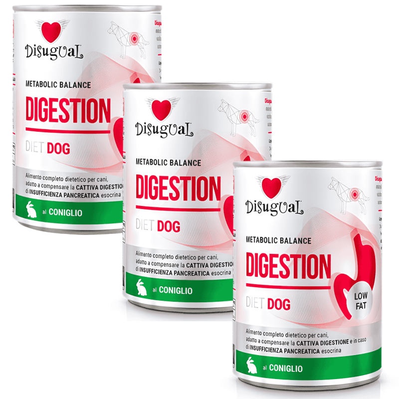 Disugual Diet Digestión Conejo 400g | Alimento húmedo monoproteico
