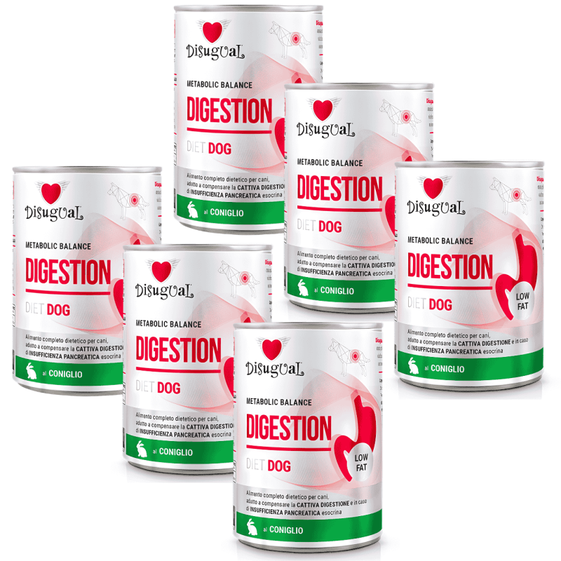 Disugual Diet Digestión Conejo 400g | Alimento húmedo monoproteico