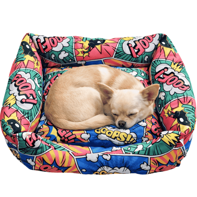 Cuna Antipelusa Comic Boom 55cm | Cama para perros y gatos acolchada