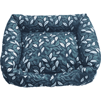 Cuna Antipelusa Tropical Verde 55cm | Cama perros y gatos acolchada