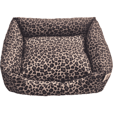 Cuna Antipelusa Leopardo 55cm | Cama perros y gatos animal print