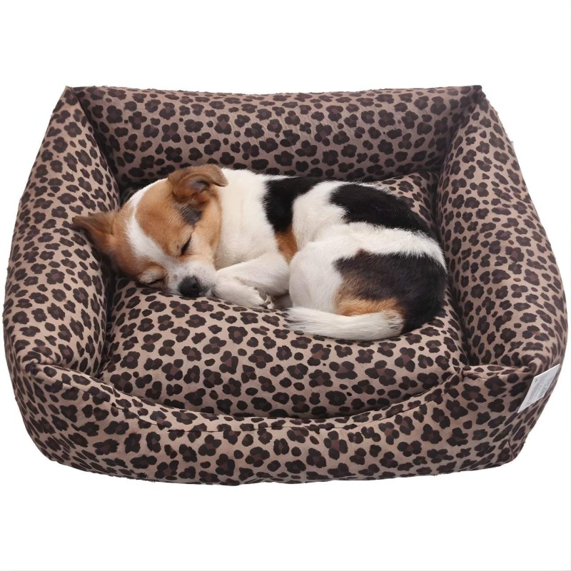 Cuna Antipelusa Leopardo 55cm | Cama perros y gatos animal print