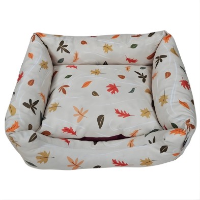 Cuna Antipelusa Viento 55cm | Cama perros y gatos hojas de otoño