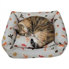 Cuna Antipelusa Viento 55cm | Cama perros y gatos hojas de otoño