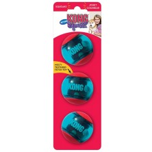 KONG Squeezz Action Ball 6 cm | Pack 3 pelotas resistentes