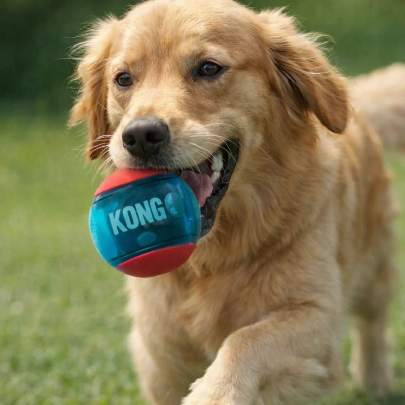 KONG Squeezz Action Ball 6 cm | Pack 3 pelotas resistentes