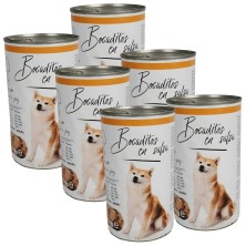 Lata Bocaditos en Salsa con Buey 1.230g | Pack Ahorro Perro Adulto