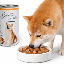 Lata Bocaditos en Salsa con Buey 1.230g | Pack Ahorro Perro Adulto