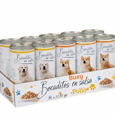 Pack 10 Latas Perro 1.230g | 5 Pollo + 5 Buey | Ahorro y Variedad